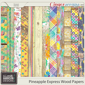 Pineapple Express Wood Papers by Aimee Harrison