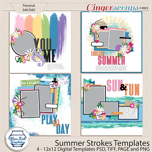 Summer Strokes Templates by Miss Fish