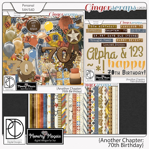 Another Chapter: 70th Birthday by Memory Mosaic & Polka Dot Chicks