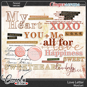 Love Letter-Word art
