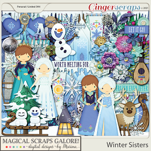 Winter Sisters (page kit)