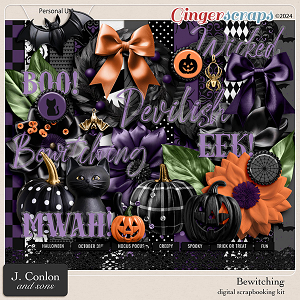 Bewitching Digital Scrapbooking Kit by J. Conlon and Sons Bewitching Digital Scrapbooking Kit by J. Conlon and Sons