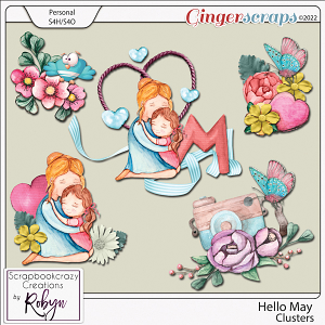 Hello May Clusters by Scrapbookcrazy Creations