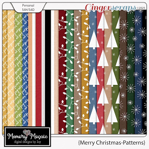 Merry Christmas Patterns by Memory Mosaic