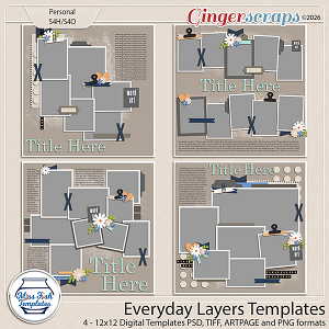 Everyday Layers Templates by Miss Fish