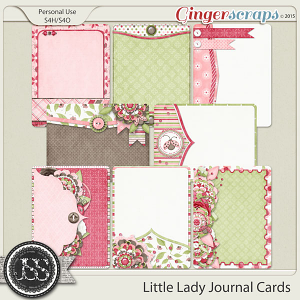 Little Lady Journal and Pocket Scrapbooking Cards