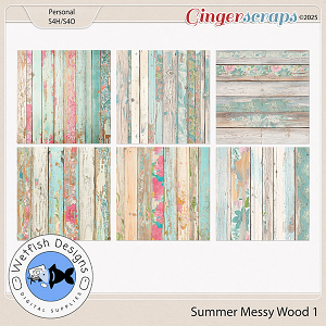 Summer Messy Wood 1 by Wetfish Designs  