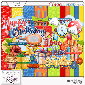 Time Flies Mini Kit by Scrapbookcrazy Creations