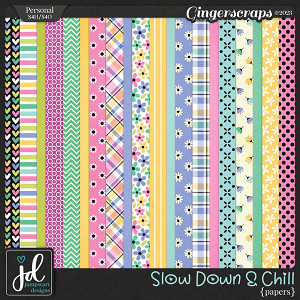 Slow Down and Chill {Papers} by Jumpstart Designs