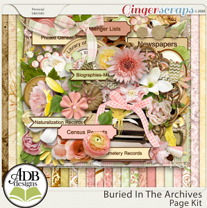 Buried in the Archives Page Kit by ADB Designs