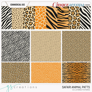 Safari Animal Patts (CU) by GS Creations
