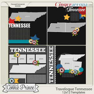 Travelogue Tennessee - 12x12 Temps (CU Ok)