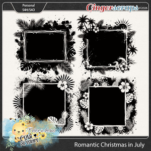 Romantic Christmas In July Photo Masks