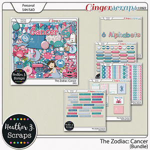 The Zodiac: Cancer BUNDLE by Heather Z Scraps