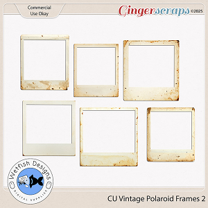 CU Vintage Polaroid Frames 2 – Commercial Use by Wetfish Designs