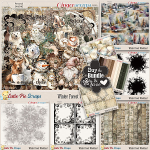 Winter Forest Woodland Bundle