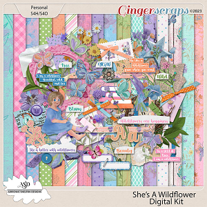 She's A Wildflower Kit- By Adrienne Skelton Design  