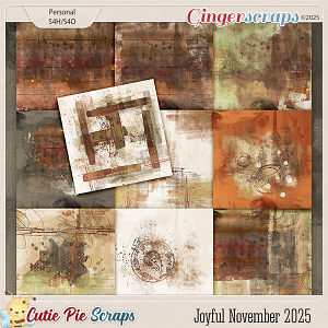 Joyful November 2025 Painted Papers