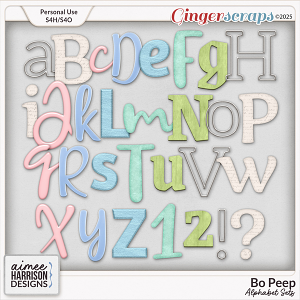 Bo Peep Alphabet Sets by Aimee Harrison