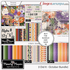 I Did It-October Bundle by Memory Mosaic