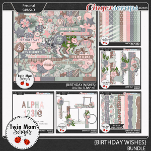 Birthday Wishes - BUNDLE by Twin Mom Scraps