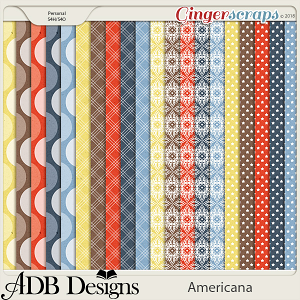 Americana Extra Papers by ADB Designs