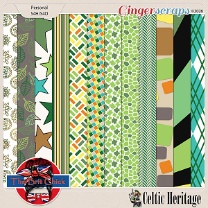 Celtic Heritage Patterned Papers By The Brit Chick