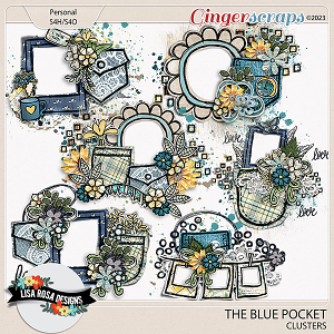 The Blue Pocket - Clusters by Lisa Rosa Designs