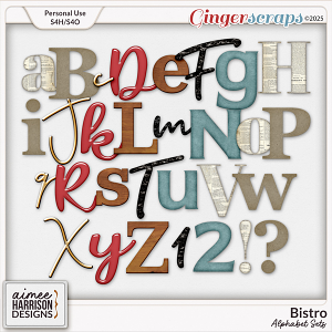 Bistro Alphabet Sets by Aimee Harrison Bistro Alphabet Sets by Aimee Harrison