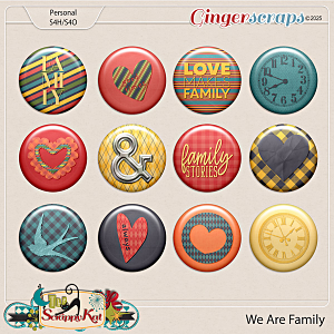 We Are Family Flairs by The Scrappy Kat