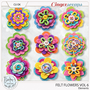 CU Felt Flowers Vol 6 by Ilonka's Designs
