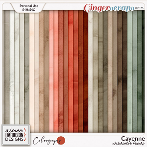 Cayenne Watercolor Papers by Aimee Harrison