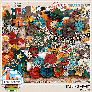 Falling Apart - Page Kit by Fun Factory