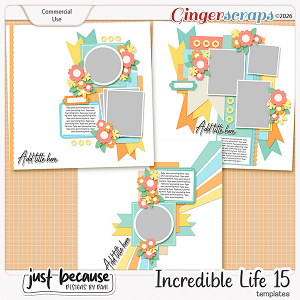 {CU} Incredible Life 15 Templates By JB Studio