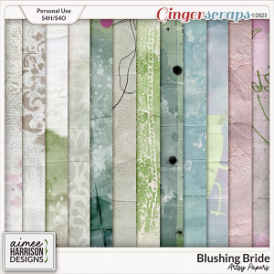 Blushing Bride Artsy Papers by Aimee Harrison