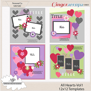 All Heart Templates- by Adrienne Skelton Designs