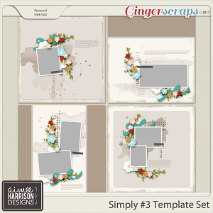 Simply #3 Templates by Aimee Harrison