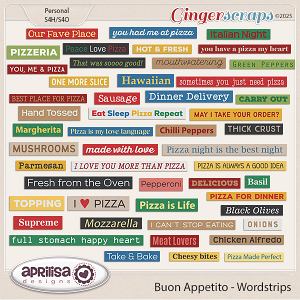 Buon Appetito - Wordstrips by Aprilisa Designs