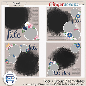 Focus Group 7 Templates by Miss Fish