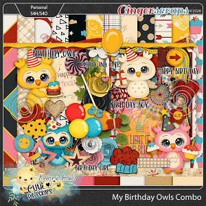 My Birthday Owls Combo Pack