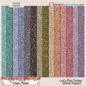 Let's Play Today Glitter Papers from Designs by Lisa Minor