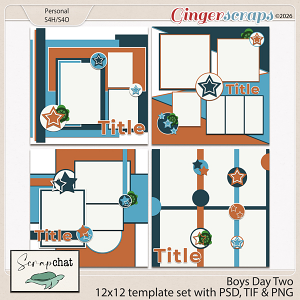 Boys Day Two Templates by ScrapChat Designs