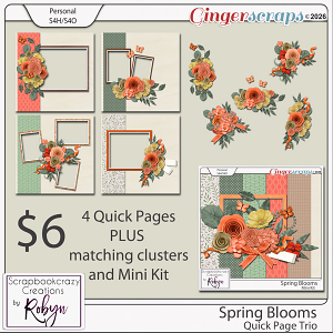 Spring Blooms Trio by Scrapbookcrazy Creations
