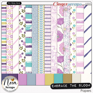 Embrace the Bloom - Papers - by Neia Scraps