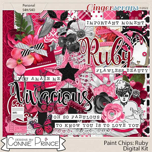 Paint Chips Ruby - Kit by Connie Prince