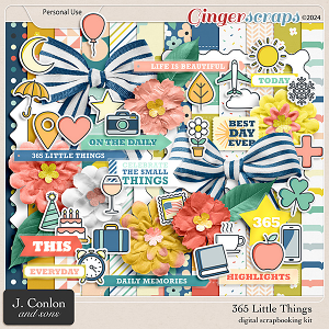 365 Little Things Digital Scrapbooking Kit by J. Conlon and Sons 365 Little Things Digital Scrapbooking Kit by J. Conlon and Sons