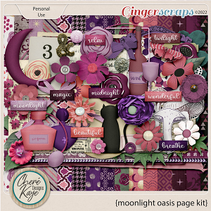 Moonlight Oasis Page Kit by Chere Kaye Designs 