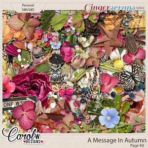 A Message In Autumn-Page Kit