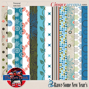 Rawr-Some New Year Patterned Papers By The Brit Chick