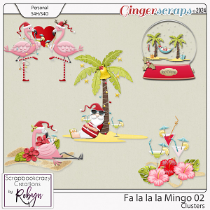 Fa  la la la Mingo 02 Clusters by Scrapbookcrazy Creations